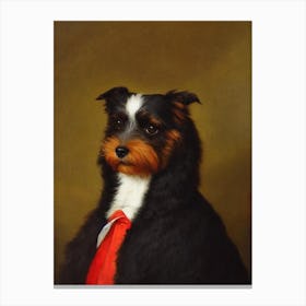 Norfolk Terrier Renaissance Portrait Oil Painting Canvas Print