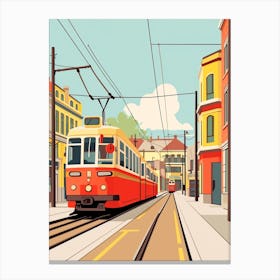 Belgium Travel Illustration Canvas Print