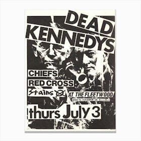 Dead Kennedy'S Chiefs Red Cross Red Cross Canvas Print