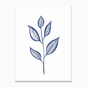 Leaf on white Canvas Print