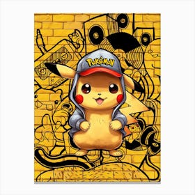 Pikachu Pokemon Canvas Print