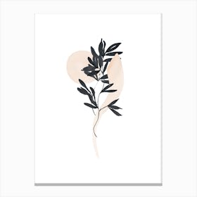 Calligraphy Plant Canvas Print