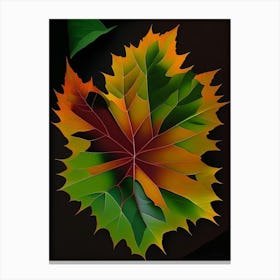 Sweetgum Leaf Vibrant Inspired Canvas Print