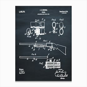 1913 Remington Model 17 Pump Shotgun Canvas Print