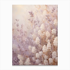 Boho Dried Flowers Lilac 2 Canvas Print