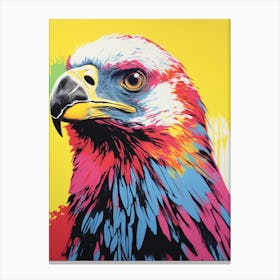 Andy Warhol Style Bird Vulture 1 Canvas Print