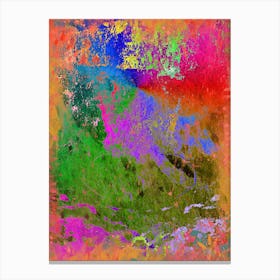 Abstract Mixed Colours Canvas Print