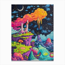 Psychedelic Landscape 1 Canvas Print