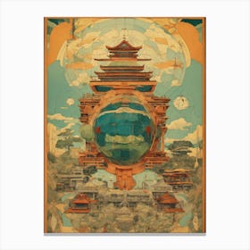 Asian Heavenly Temple Canvas Print