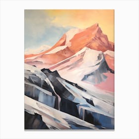 Vinson Massif Antarctica 4 Mountain Painting Canvas Print