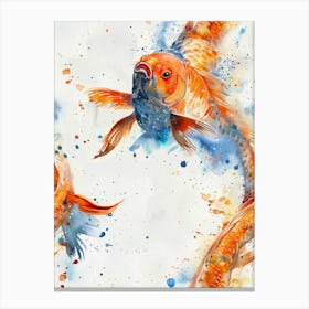 Watercolor Koi 20 Canvas Print