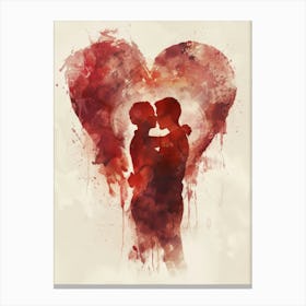 Heart abstract love Canvas Print