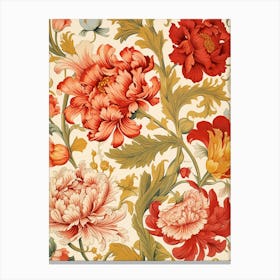 Peony Wallpaper 1 Canvas Print