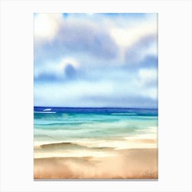 Torakina Beach, Australia Watercolour Canvas Print
