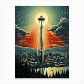 Seattle Space Needle Canvas Print