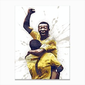 Jairzinho & Pele Brazil Canvas Print