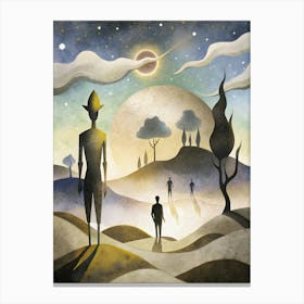 Moonlit March of the Mystics Canvas Print