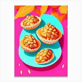 Pecan Tassies Dessert Pop Matisse Flower Canvas Print