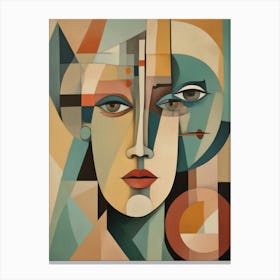 Abstract - Woman'S Face Canvas Print