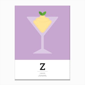 The Food Alphabet – Z Canvas Print
