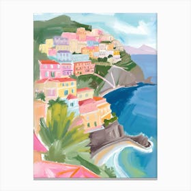 Amalfi Coast La Dolce Vita Poster 6 Canvas Print