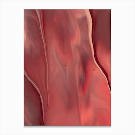 Abstract Red Liquid Canvas Print