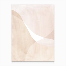 Beige Abstract Painting Canvas Print