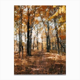 Autumn In The Woods Canvas Print