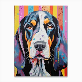 Pop Art Basset Hound 4 Canvas Print