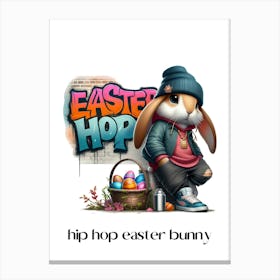 Easter bunny hip hop.kids rooms.nursery rooms.gifts for kids.16 Canvas Print