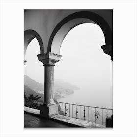 Ravello, Italy,  Black And White Analogue Photography  2 Canvas Print