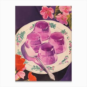 Purple Jelly Vintage Cookbook Illustration 1 Canvas Print