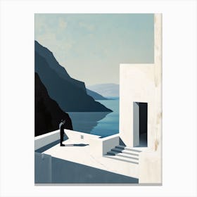 'The White House' Greece Canvas Print