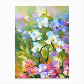 Orchid 2 Impressionist Painting Plant Canvas Print