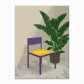 Purple Chair Canvas Print