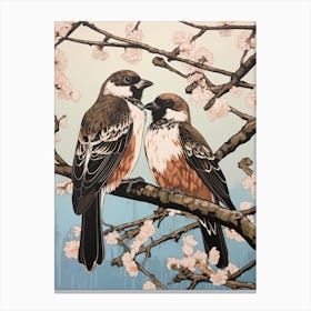 Art Nouveau Birds Poster Osprey 4 Canvas Print