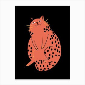 Relax Red Cat Canvas Print