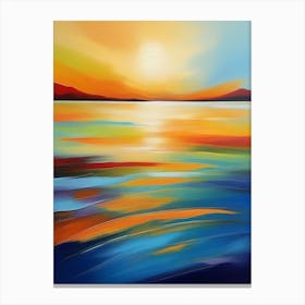 Sunset Over The Sea 1 Canvas Print