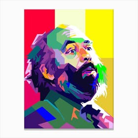Luciano Pavarotti Opera Musical Pop Art WPAP Canvas Print