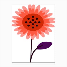 Flower Clipart Canvas Print