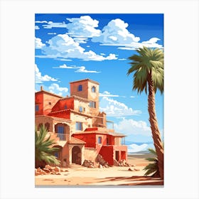 Desert House In The Desert Canvas Print