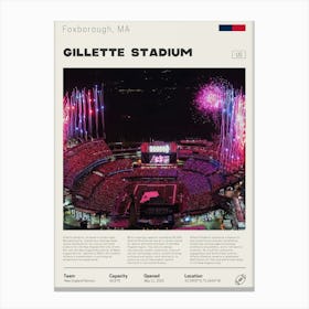 New England Patriots - Gillette Stadium 1 Canvas Print