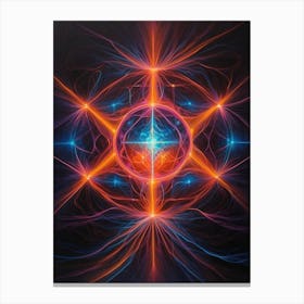 Shamanic Star Print Canvas Print