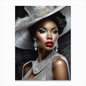 Afro-American Beauty Rich Slay 2 Canvas Print