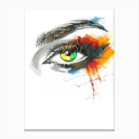 Woman Face Beautiful Illustration Art 06 Canvas Print