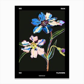 No Rain No Flowers Poster Forget Me Not 6 Canvas Print