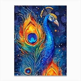 Peacock 1 Canvas Print