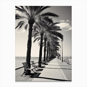 Cannes, France, Photography In Black And White 1 Canvas Print