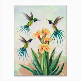 Hummingbird Harmony
Three vibrant hummingbirds hover around bright flowers, bringing energy and serenity.
Ideal for a living room or bedroom, adding a fresh, nature-inspired touch. Canvas Print