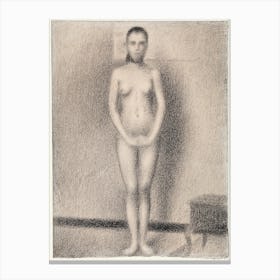 Study For Poseuses, Georges Seurat Canvas Print